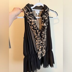 Vintage Narcisso Rodriguez/Target/Neiman Marcus collab sleeveless peplum blouse